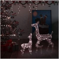 Juldekoration ren akryl 160 LED varmvit vidaXL