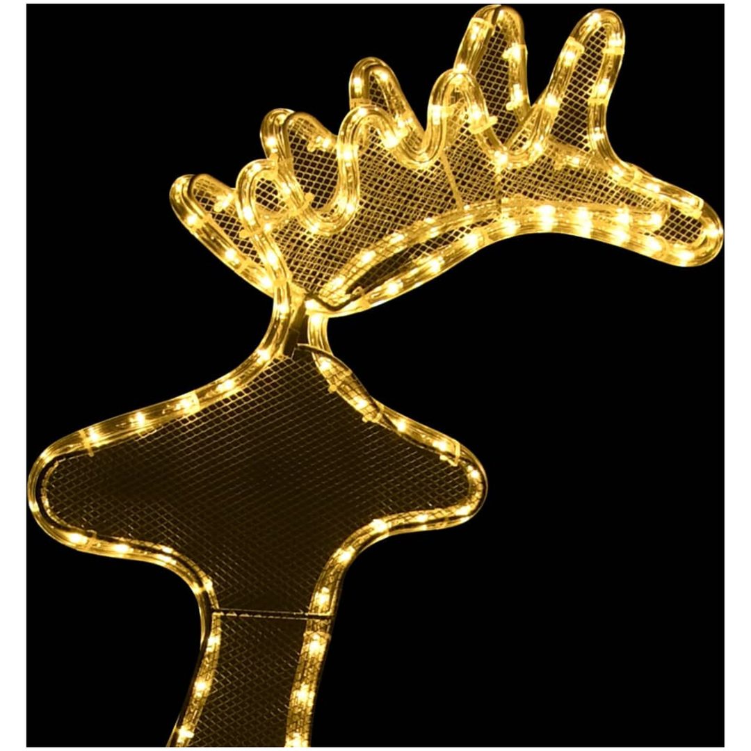 Juldekoration ren mesh 306 LED 60x24x89cm vidaXL – bild 5