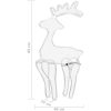 Juldekoration ren mesh 306 LED 60x24x89cm vidaXL – miniatyr 7