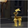 Juldekoration ren mesh 306 LED 60x24x89cm vidaXL – miniatyr 1
