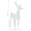 Juldekoration ren & släde 160 LED 130 cm akryl vidaXL 18 x 8.5 x 55 cm (2 pcs) – miniatyr 9