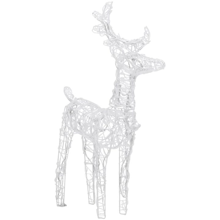 Juldekoration ren & släde 280x28x55 cm akryl vidaXL 43 x 11 x 55 cm (4 pcs) – bild 4