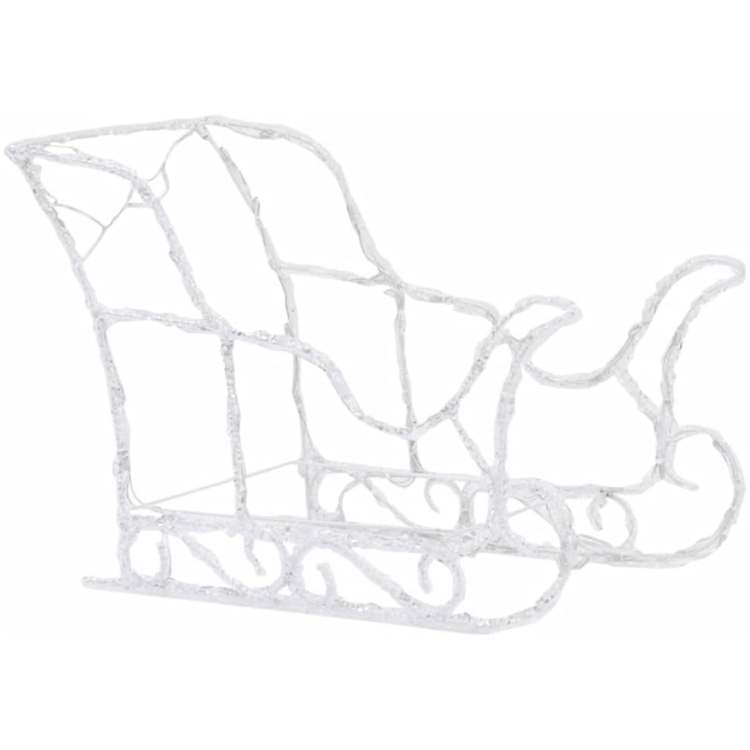 Juldekoration ren & släde 280x28x55 cm akryl vidaXL 43 x 11 x 55 cm (4 pcs) – bild 5