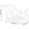 Juldekoration ren & släde 280x28x55 cm akryl vidaXL 43 x 11 x 55 cm (4 pcs) – miniatyr 7