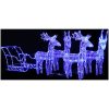 Juldekoration ren & släde 280x28x55 cm akryl vidaXL 43 x 11 x 55 cm (4 pcs) – miniatyr 1