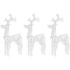Juldekoration renar 3 st akryl vidaXL 60 x 16 x 100 cm – miniatyr 2