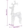 Juldekoration renar 3 st akryl vidaXL 60 x 16 x 100 cm – miniatyr 11
