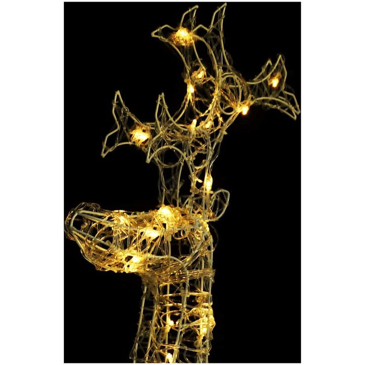Juldekoration renar 3 st akryl vidaXL 60 x 16 x 100 cm – bild 10