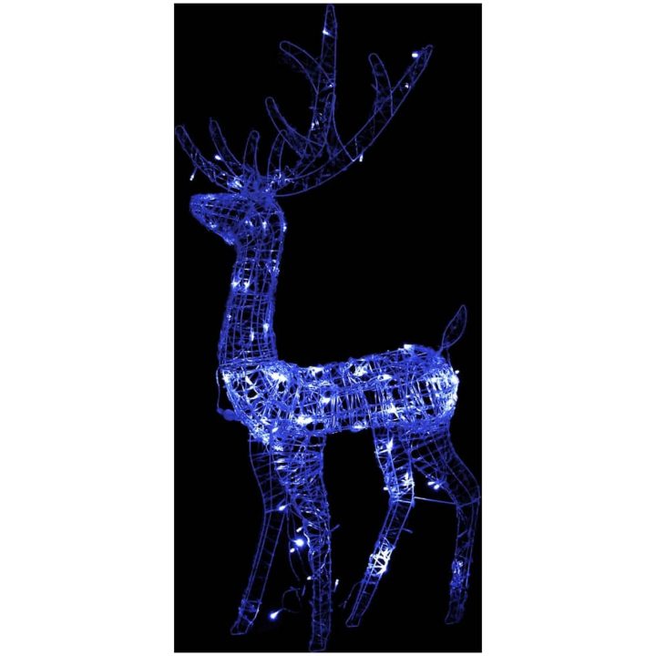 Juldekoration renar akryl 2 st 120 cm blå vidaXL 70 x 41 x 120 cm – bild 7