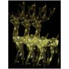 Juldekoration renar akryl 3 st 120 cm varmvit vidaXL 70 x 41 x 120 cm – miniatyr 2