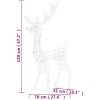Juldekoration renar akryl 3 st 120 cm varmvit vidaXL 70 x 41 x 120 cm – miniatyr 8
