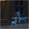 Juldekoration renfamilj akryl 160 LED blå vidaXL – miniatyr 3