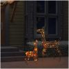 Juldekoration renfamilj akryl 160 LED flerfärgad vidaXL – miniatyr 3