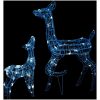 Juldekoration renfamilj akryl 160 LED kallvit vidaXL – miniatyr 2