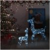 Juldekoration renfamilj akryl 160 LED kallvit vidaXL – miniatyr 1