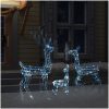 Juldekoration renfamilj akryl 300 LED kallvit vidaXL – miniatyr 3