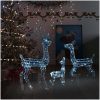 Juldekoration renfamilj akryl 300 LED kallvit vidaXL – miniatyr 1