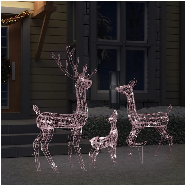 Juldekoration renfamilj akryl 300 LED varmvit vidaXL – bild 3
