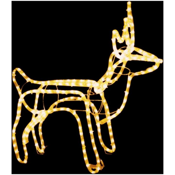 Juldekoration renfigurer 3 delar varmvit vidaXL – bild 12