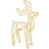 Juldekoration renfigurer 3 delar varmvit vidaXL – miniatyr 7