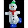 Juldekoration snögubbe med LED-belysning akryl inne/ute vidaXL – miniatyr 2