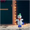 Juldekoration snögubbe med LED-belysning akryl inne/ute vidaXL – miniatyr 1