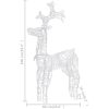 Juldekorationer ren 2 st 60x16x100 cm akryl vidaXL 60 x 16 x 100 cm – miniatyr 10