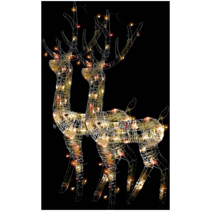 Juldekorationer ren akryl 2st 120cm flerfärgad vidaXL 70 x 41 x 120 cm – bild 2