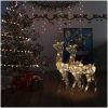 Juldekorationer ren akryl 2st 120cm flerfärgad vidaXL 70 x 41 x 120 cm – miniatyr 1