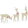 Juldekorationer renar 3 st 90 LEDs varmvit vidaXL – miniatyr 5