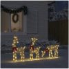 Juldekorationer renar 3 st 90 LEDs varmvit vidaXL – miniatyr 1