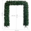 Julgirlang grön 240 cm vidaXL 240 x 215 cm – miniatyr 8