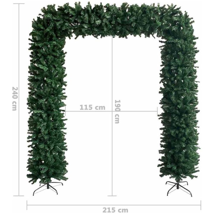 Julgirlang grön 240 cm vidaXL 240 x 215 cm – bild 8