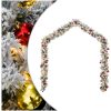 Julgirlang med julgranskulor och LED-lampor grön PVC vidaXL 5 m – miniatyr 1