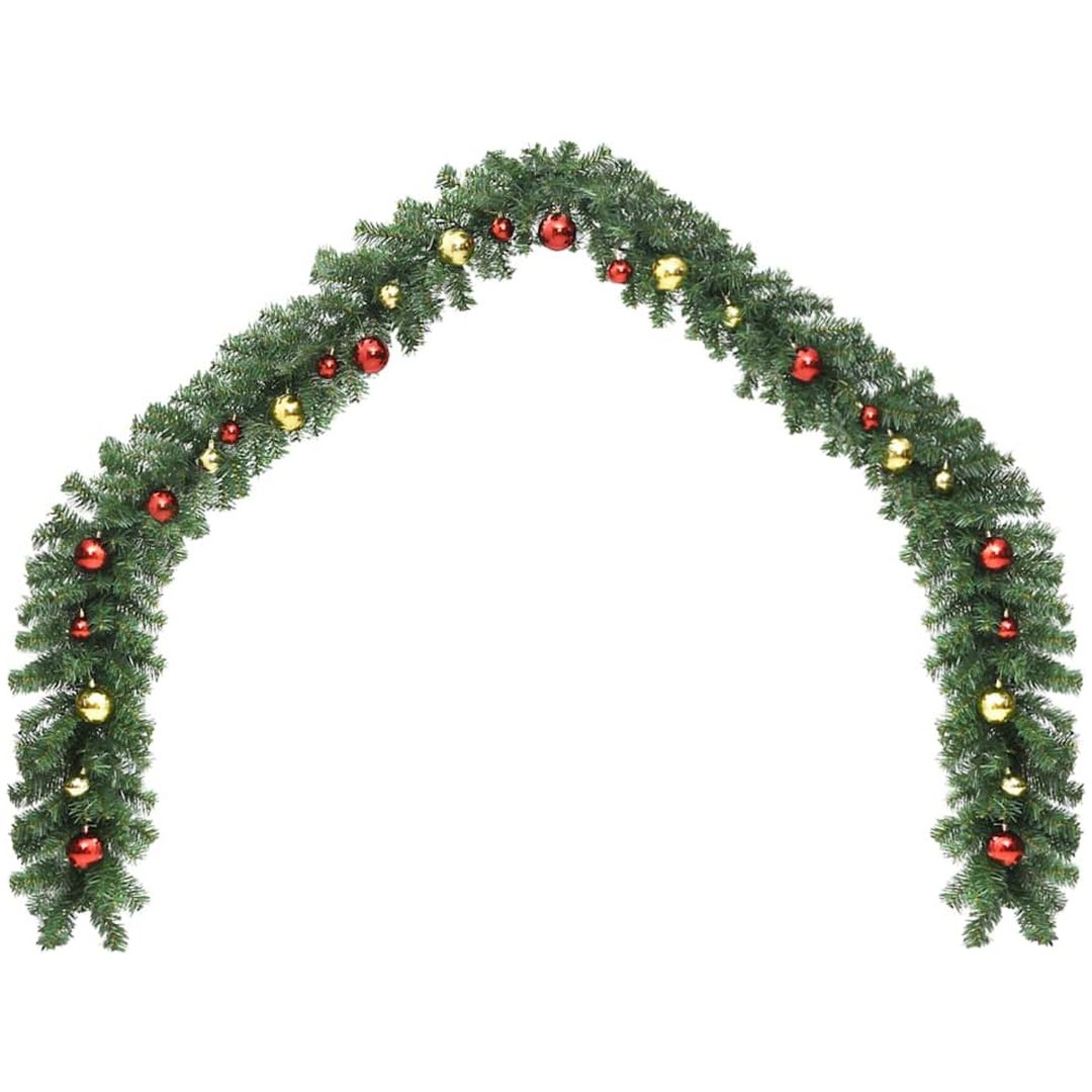 Julgirlang med julgranskulor vidaXL 5 m – bild 2