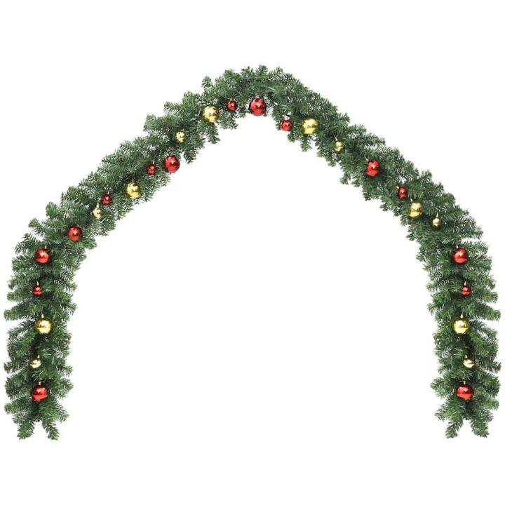 Julgirlang med julgranskulor vidaXL 5 m – bild 2