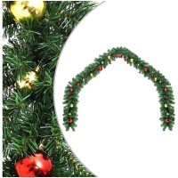 Julgirlang med julgranskulor vidaXL