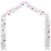 Julgirlang med julgranskulor vit vidaXL 5 m – miniatyr 3