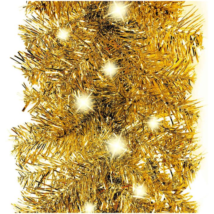 Julgirlang med LED-lampor 10 m guld vidaXL 10 m – bild 3