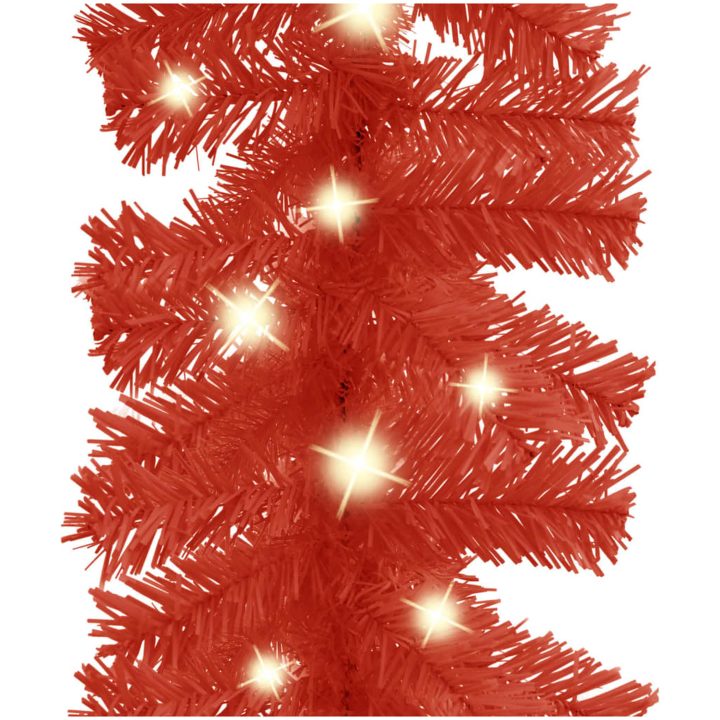 Julgirlang med LED-lampor 10 m röd vidaXL 10 m – bild 3