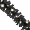Julgirlang med LED-lampor 10 m svart vidaXL 10 m – miniatyr 3