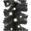 Julgirlang med LED-lampor 10 m svart vidaXL 10 m – miniatyr 4