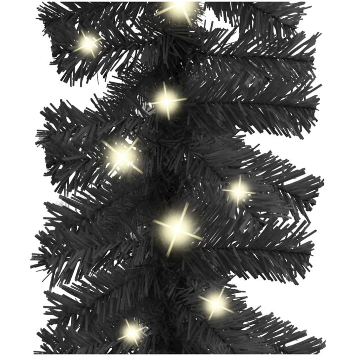Julgirlang med LED-lampor 10 m svart vidaXL 10 m – bild 4