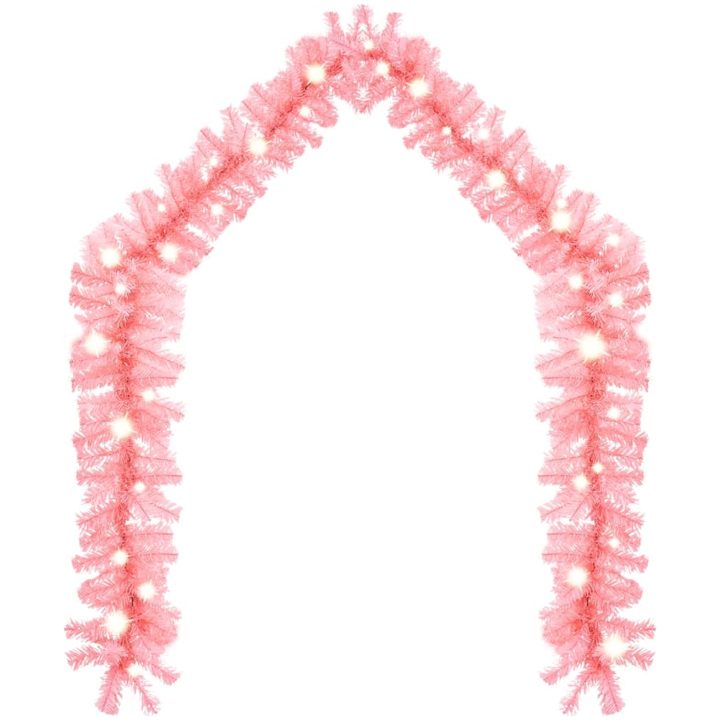 Julgirlang med LED-lampor 20 m rosa vidaXL 20 m – bild 2
