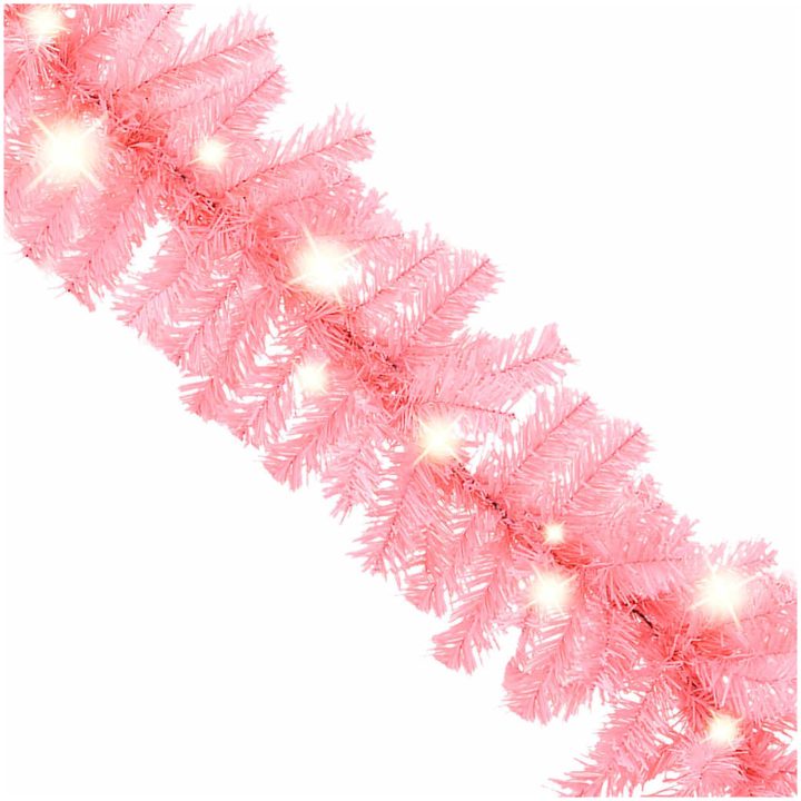 Julgirlang med LED-lampor 20 m rosa vidaXL 20 m – bild 3