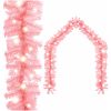 Julgirlang med LED-lampor 20 m rosa vidaXL 20 m – miniatyr 1