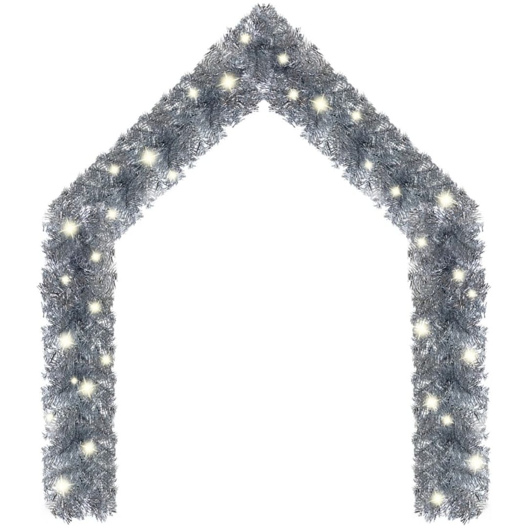 Julgirlang med LED-lampor 20 m silver vidaXL 20 m – bild 2