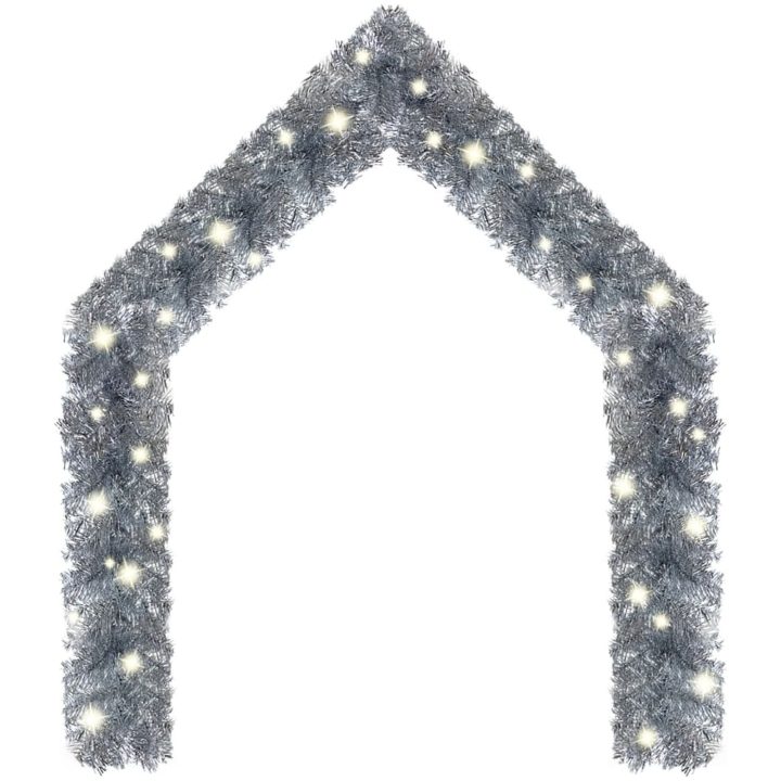 Julgirlang med LED-lampor 20 m silver vidaXL 20 m – bild 2