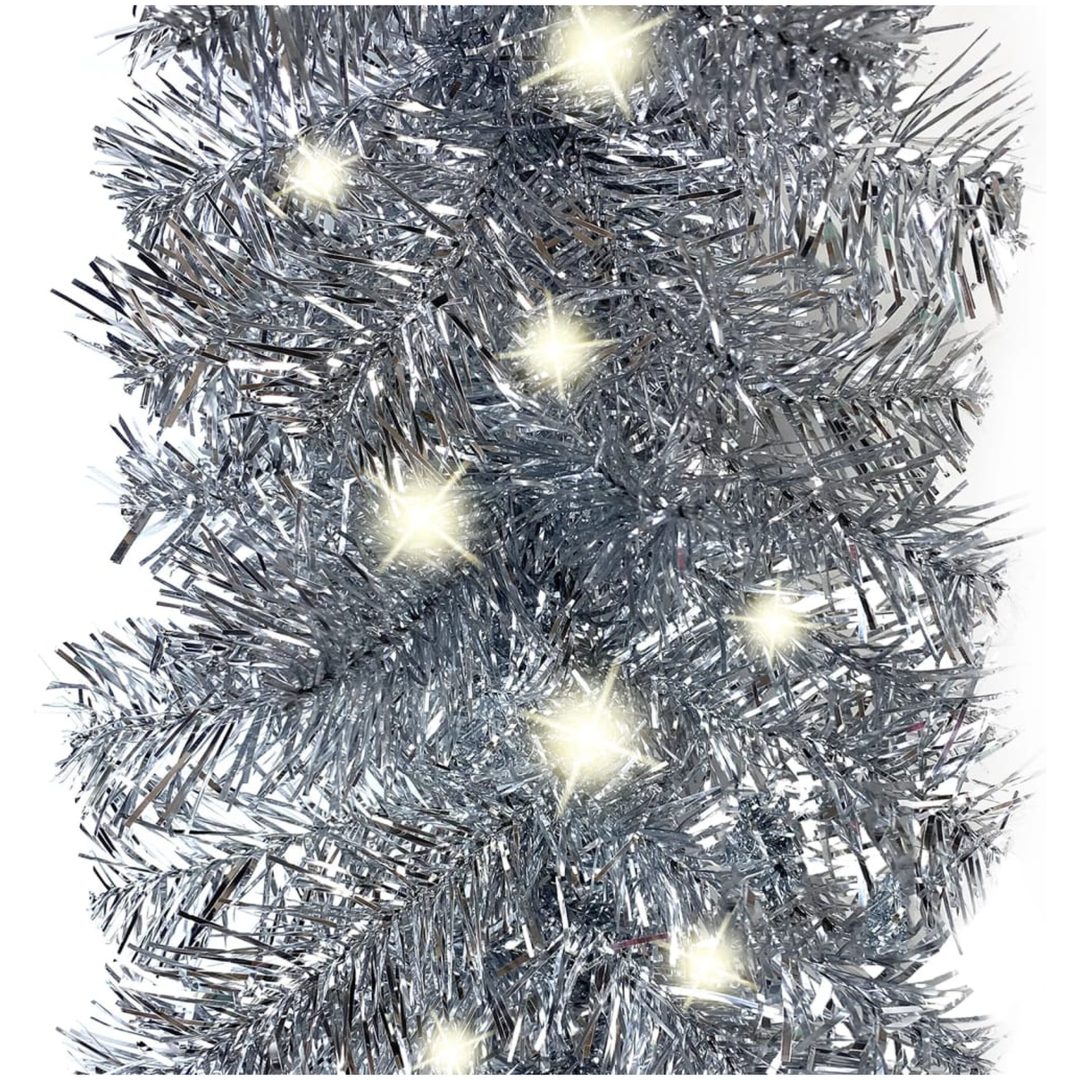 Julgirlang med LED-lampor 20 m silver vidaXL 20 m – bild 3