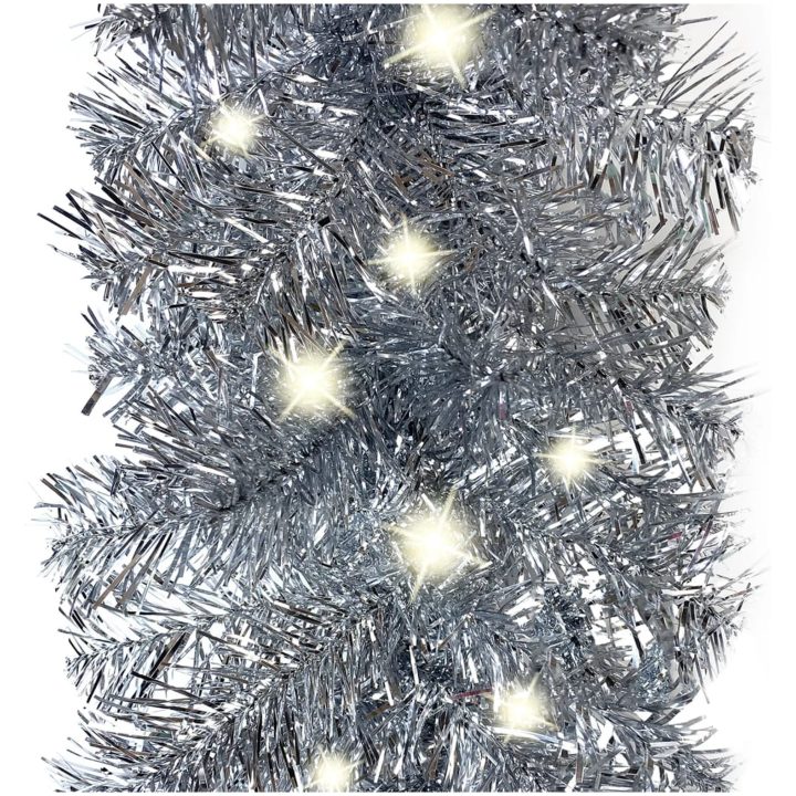 Julgirlang med LED-lampor 20 m silver vidaXL 20 m – bild 3